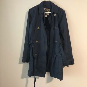Classic Michael Kors Navy Blue Trench Coat